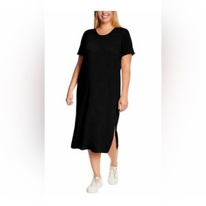 Jessica Simpson Ladies' MidiT-Shirt Dress Scoop neck Side slit hem Midi length